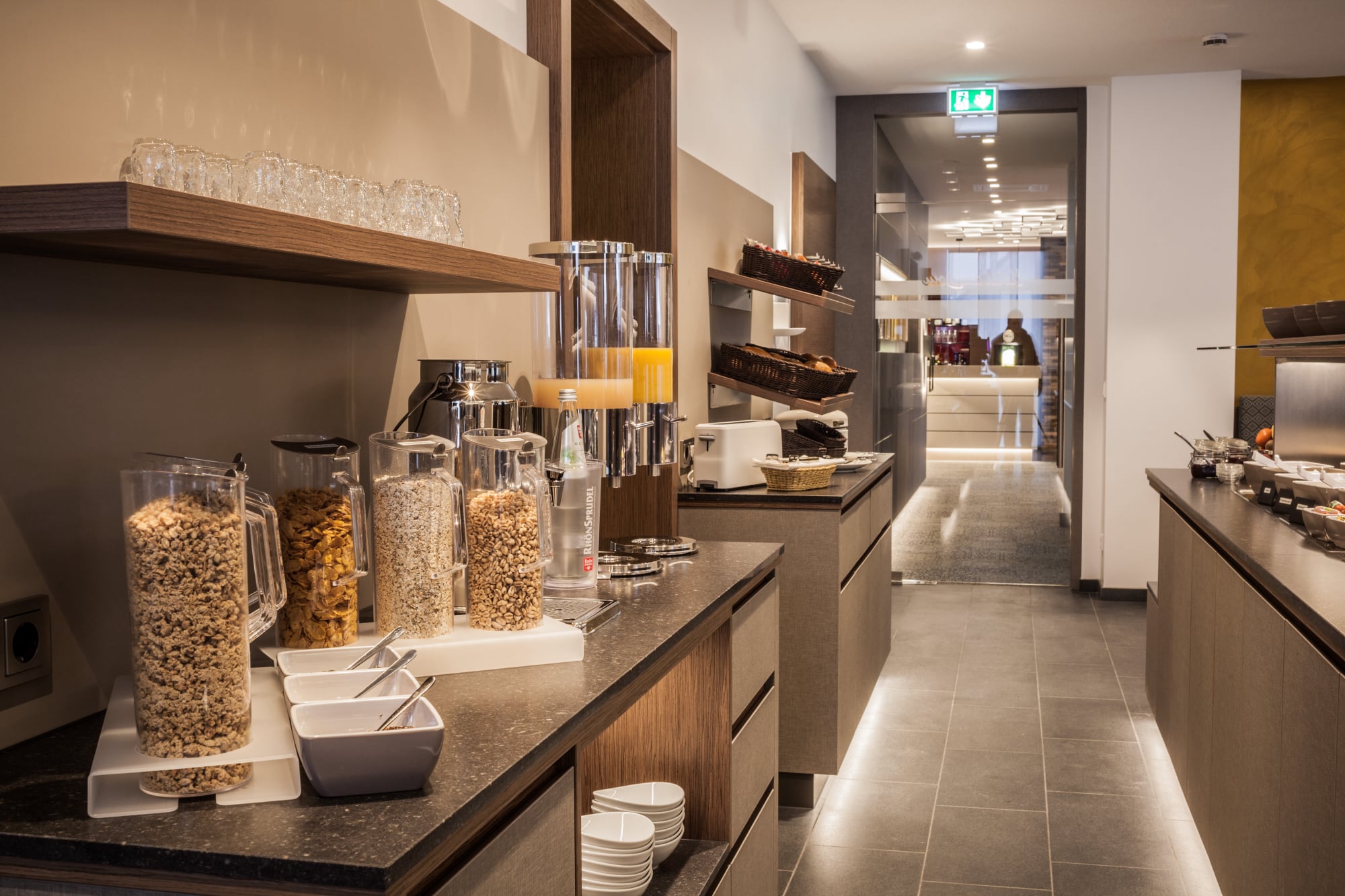 A view of the breakfast room