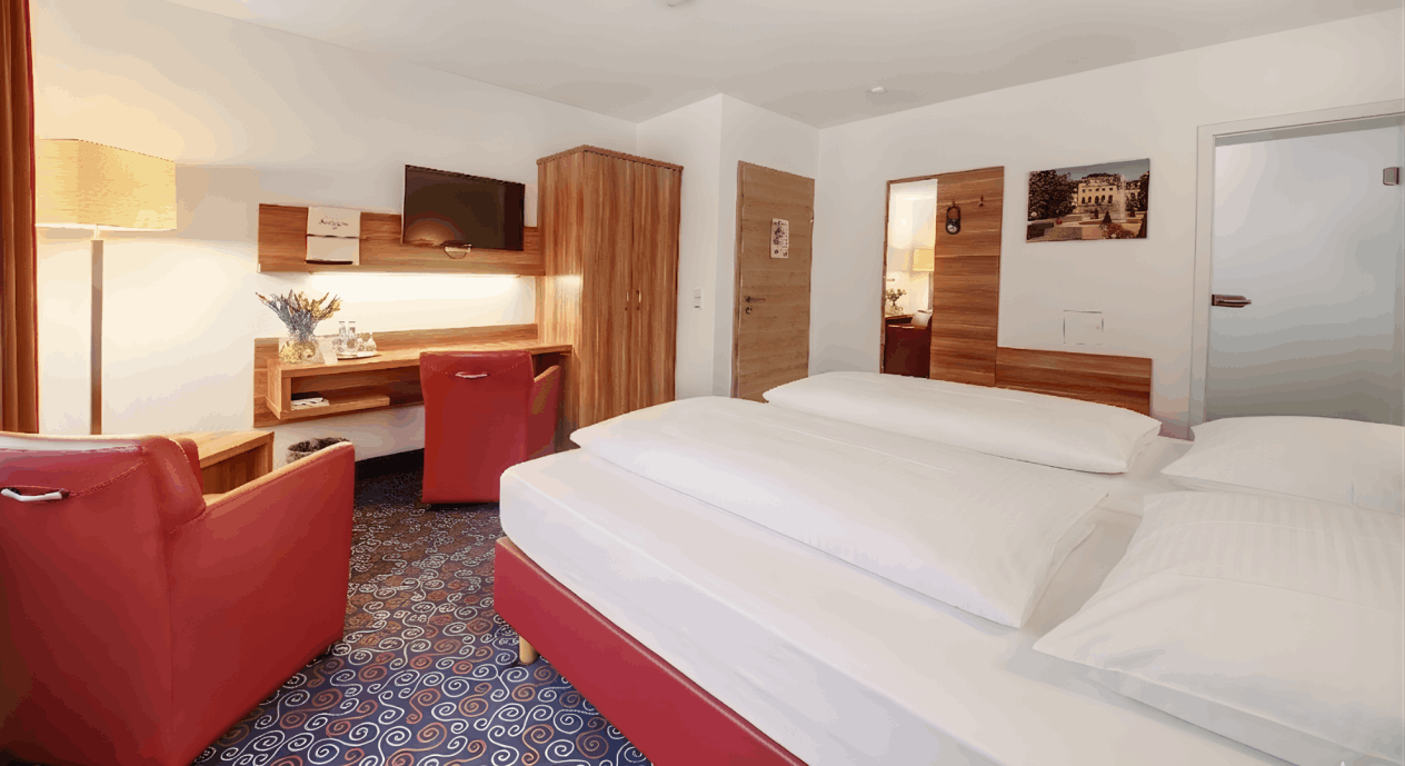 View of a double room