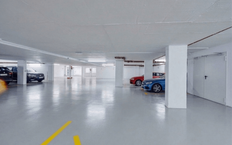 Underground parking space for cars